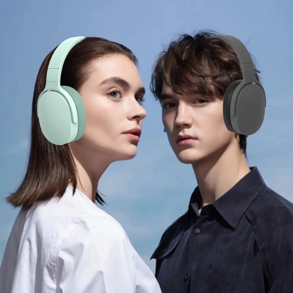 Foldable Wireless Bluetooth 5.1 Noise-Canceling Headphones