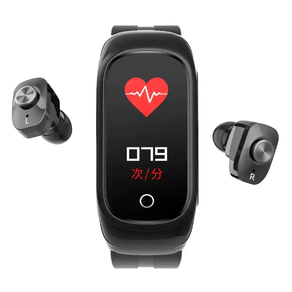 Reloj Inteligente 2 en 1 y Auriculares Inalámbricos Fitness Combo