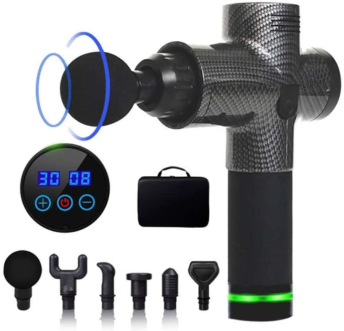 Masajeador de Mano con 6 Cabezas y 30 Velocidades Premium