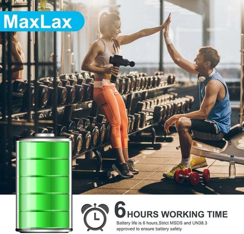 Masajeador de Mano con 6 Cabezas y 30 Velocidades Premium