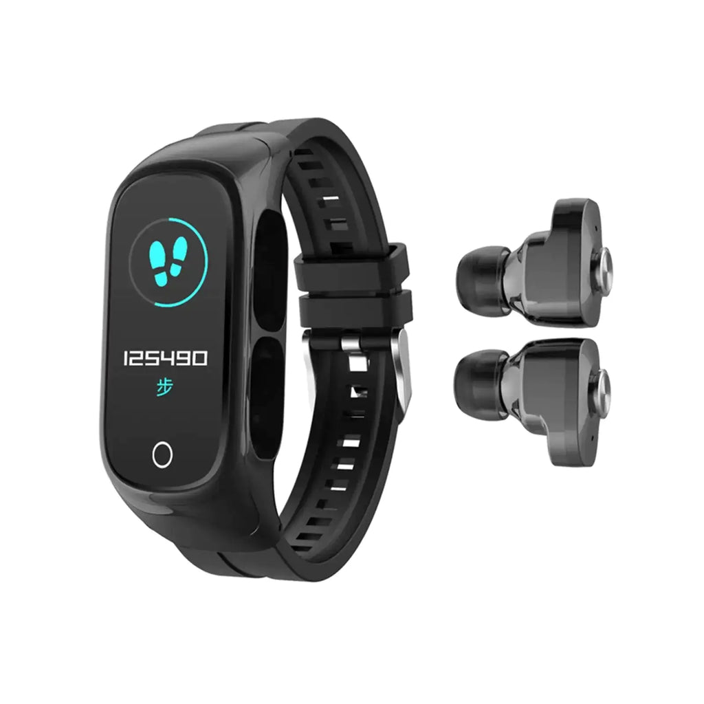 Reloj Inteligente 2 en 1 y Auriculares Inalámbricos Fitness Combo
